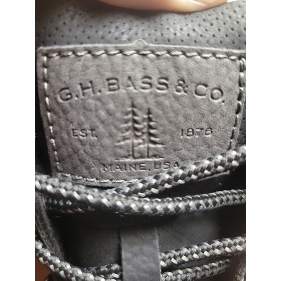 G.H. Bass & Co. Men's Boots Hiking Shoes High-Top Black Brand New 71350624A - Picture 7 of 8